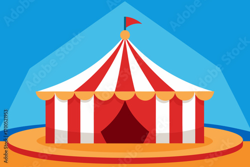 circus tent vector illustration