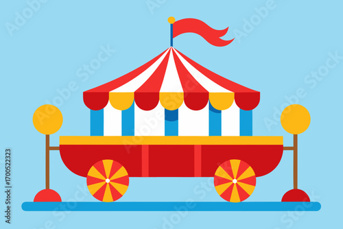 circus tent vector illustration
