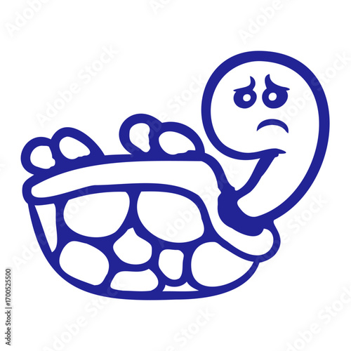 Turtle lying on its back shell sad helpless help