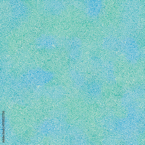 Abstract turquoise and light blue background with intricate speckled pattern design, seamless pattern, Stock royalty image.