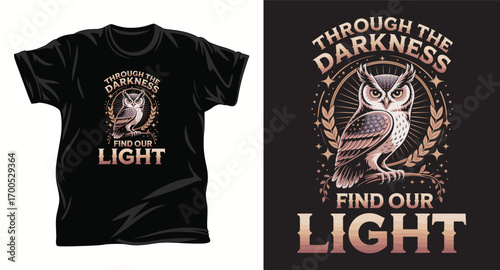 Owl graphic vector t shirt design print