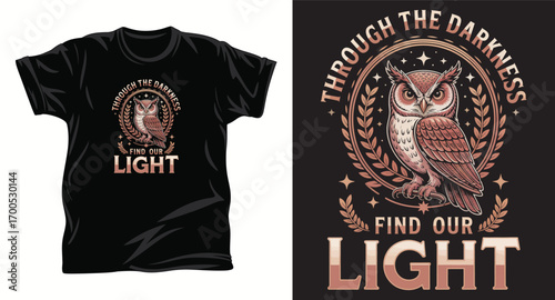 Owl graphic vector t shirt design print