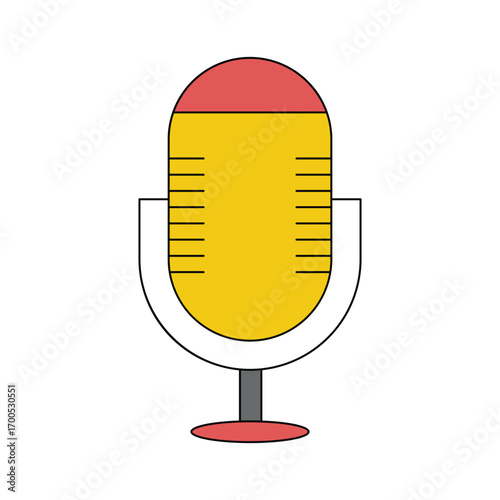 Retro Microphone for Audio Recording and Performance