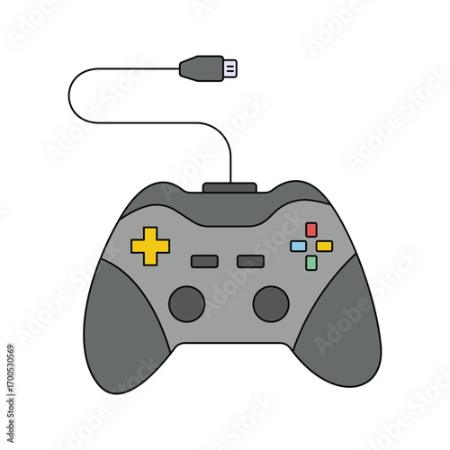 Wired Video Game Controller for Classic and Modern Gaming