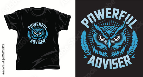 Owl graphic vector t shirt design print