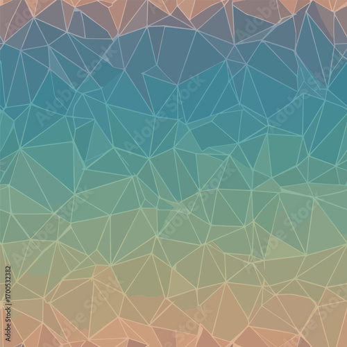 Abstract polygonal background with gradient colors and geometric mesh design, seamless pattern, Stock royalty image.