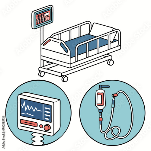 Hospital Bed and Medical Monitoring Equipment healthcare