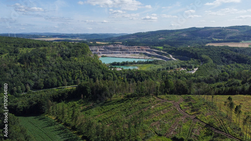 Fotografie Industrial Transformation: Quarry to Lakegive