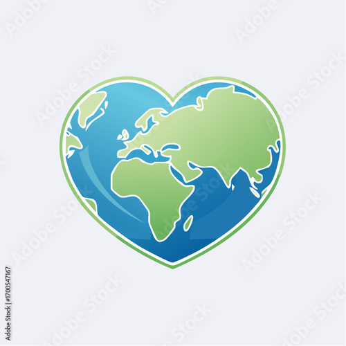 Earth Heart Icon