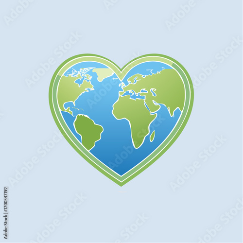 Earth Heart Icon