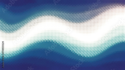 flowing blue and white gradient waves forming dynamic geometric triangular texture creating a modern digital pattern perfect for posters websites branding and presentations