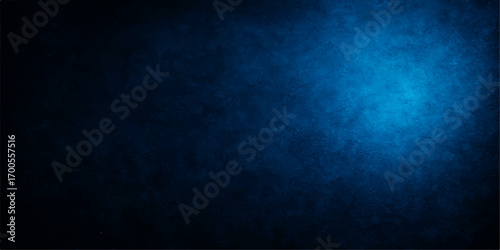 Old vintage blue grunge texture on a dark wall background with a subtle pattern design