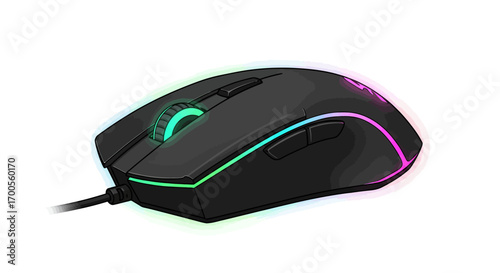 Gaming mouse with rgb lighting for enhanced pc gaming experience