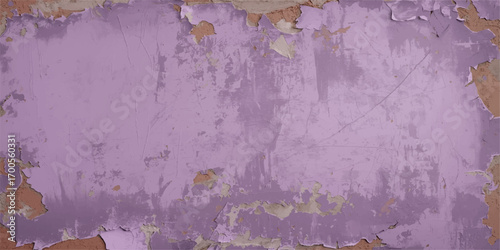 Abstract pink watercolor and vintage grunge texture on an aged brown paper background