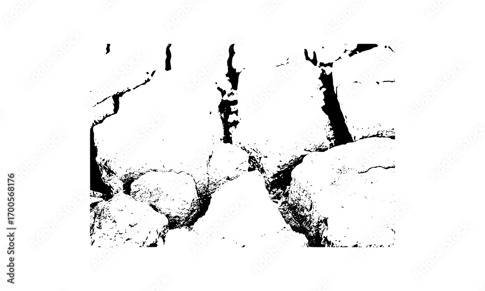 Naklejka premium dry field texture, big crack dry land