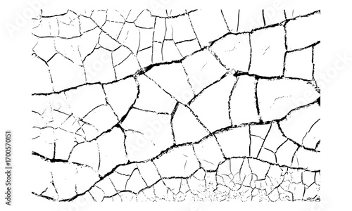 vector illustration of a crack in the ground