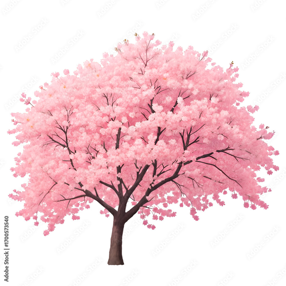 Fototapeta premium Christmas Tree Isolated on White Background