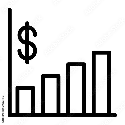 business and finance line icon