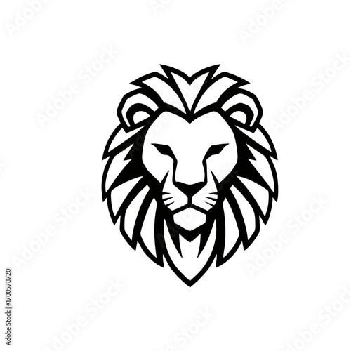 Roaring lion head mascot vector illustration design