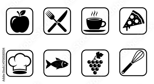 Food Icons Restaurant Menu Symbols