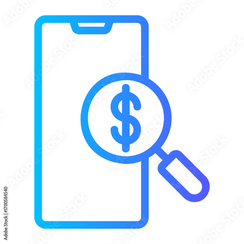 search gradient icon
