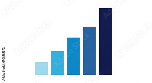 Free Download Ascending Bar Graph Visualizing Growth, Progress, and Data Increase - GFXLoad