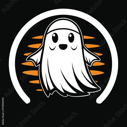 Spooky halloween text boo sheet in bold white font on a dark black background for festive designs
