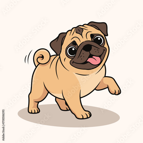 vector illustration of a dog