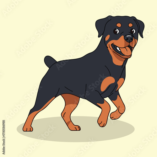 A rottweiler 