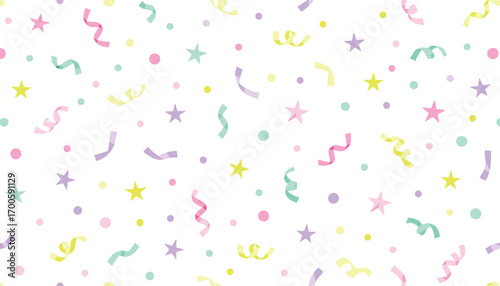 Colorful Confetti Pattern: Festive Background for Celebrations