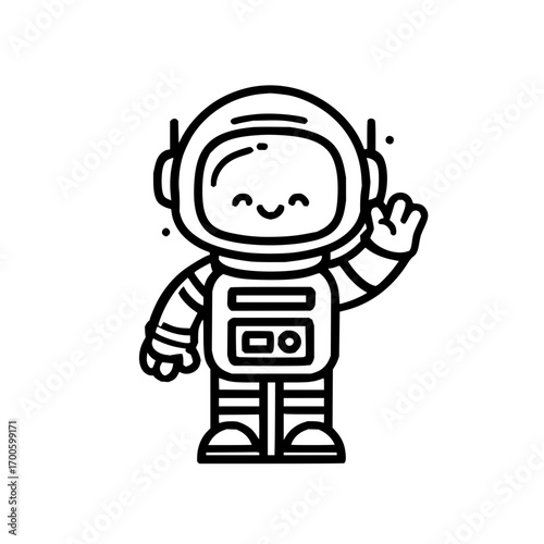 Astronaut space exploration cosmos galaxy stars spaceman universe science fiction discovery adventure travel vector