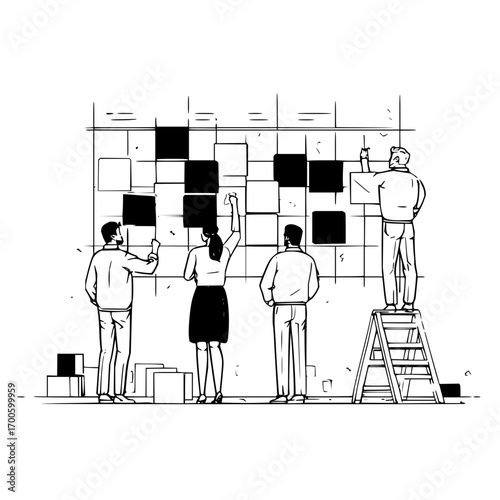 Teamwork collaboration planning strategy business project management solution problem solving organization agile process