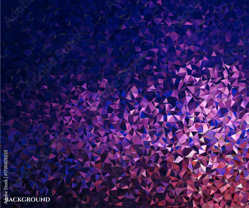 Abstract geometric design with a vibrant color palette and textured background