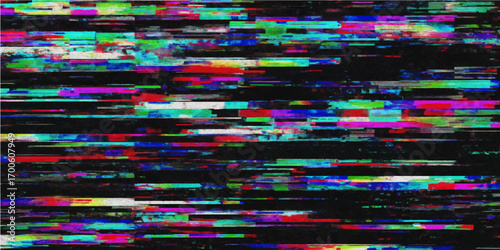 Abstract background with a colorful striped pattern and a fluid, light motion design