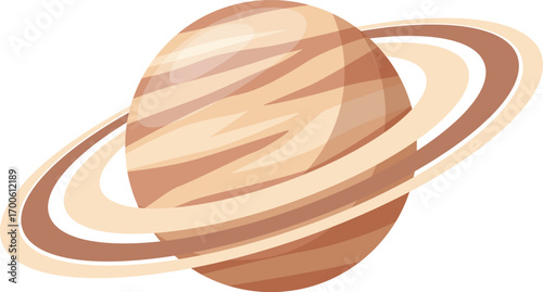 Saturn's Rings A Celestial Wonder in Space Illustration