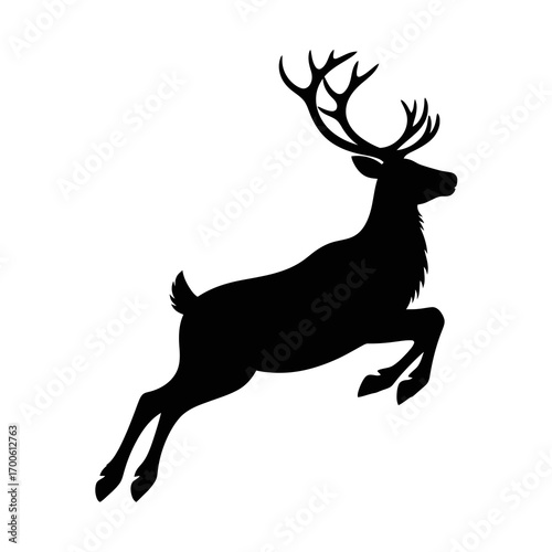 silhouette of a deer