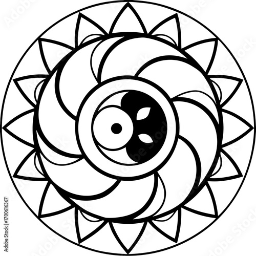 Yin Yang Harmony Mandala