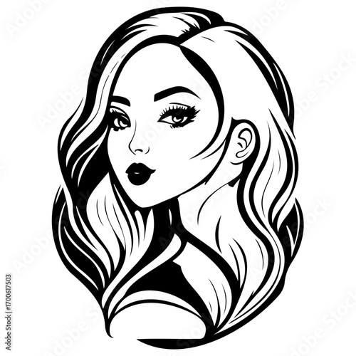 beauty girl illustration sketch