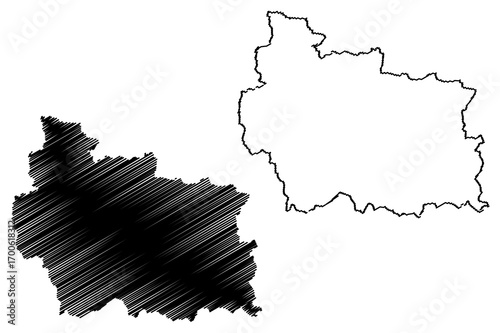 Gabrovo Province (Republic of Bulgaria, Provinces of Bulgaria) map vector illustration, scribble sketch Gabrovo map