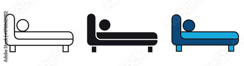 Divan icon set ,Cozy sofa couch icons, modern furniture, comfortable lounge room divan with cushions upholstery. Vector illustration .