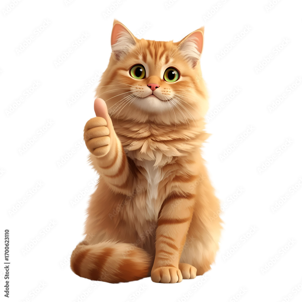 Fototapeta premium cat isolated on white background
