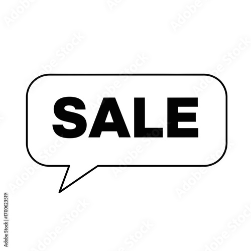 Sale Announcement Speech Bubble Icon