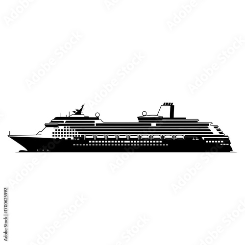cruise ship vector
