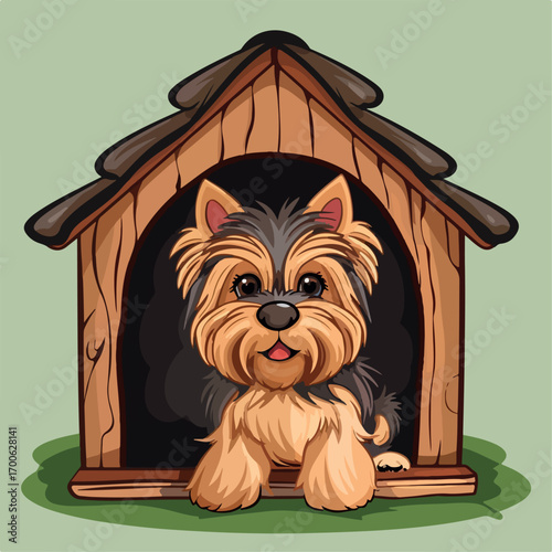 vector, illustration, animal, house, pet, icon, funny, dog, home, cute, cartoon, hamster, domestic, adorable, puppy, character, object, design, wooden, little, rodent, small, box, background, rat, mou