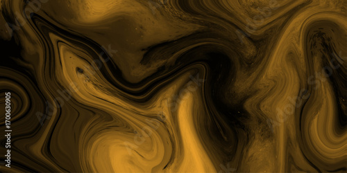 Black, brown marble oil ink liquid swirl texture for do ceramic counter dark abstract light background. wavy pattern texture, aquarelle colors mixing effect abstract backdrop. calm design. 