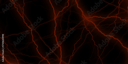 Massive lightning bolt with branches isolated on black background. Black marble texture for background. Lightning bolt. thunder lighting on black sky. 3d illustration, lightning, storm, thunder set