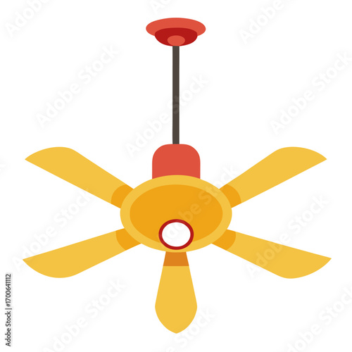 new style colorful electric celling fan, hanging fan, table fan, rechargeable fan silhouette vector icon in white background 
