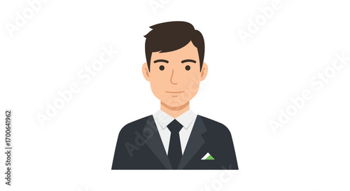 Man in Suit Cartoon Illustration