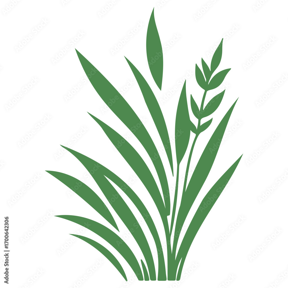 Obraz premium grass garden illustration green