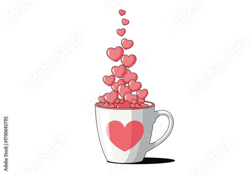 A heartwarming mug overflowing with love and affection